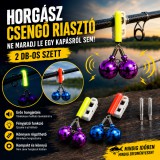 Merystyle Horgász csengő riasztó LED kapásjelzővel – 2 db-os szett - Ne maradj le egyetlen kapásról sem!
