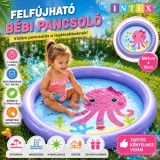 Merystyle Intex felfújható bébi pancsoló polip mintával 61 × 15 cm - lila