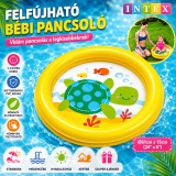 Merystyle Intex felfújható bébi pancsoló teknős mintával 61x15 cm - citromsárga