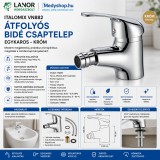 Merystyle Italomix átfolyós bidé csaptelep egykaros - króm (VN882)