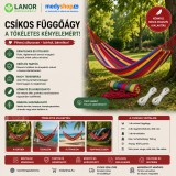 Merystyle Kétszemélyes függőágy 190x150 cm - Piros