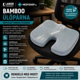 Merystyle MEMORY BAMBOO ortopédiai ülőpárna - kékesszürke