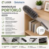 Merystyle Mikrószálas portörlő teleszkópos nyéllel - szürke