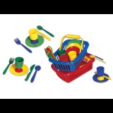 Merystyle Mini piknik szett étkezőkészlet gyerekeknek 23x16x8 cm - színes (712)