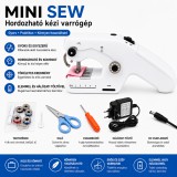 Merystyle MINI SEW hordozható kézi varrógép - fehér (ZDML-6)