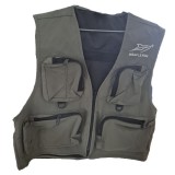 Merystyle Miracle Fish horgász mellény hálós XL - zöld/szürke