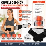 Merystyle Önmelegedő öv turmalin mágnesekkel - fekete