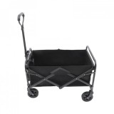 Merystyle Összecsukható horgász és strandkocsi 50 kg teherbírással - fekete (9392)