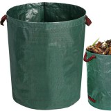 Merystyle Összecsukható kerti hulladékgyűjtő táska, 120 literes - zöld