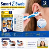 Merystyle Smart Swab spirális fültisztító készlet - fehér/kék (16 cserélhető fejjel)