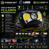 Merystyle StrongLight vízálló indukciós fejlámpa mozgásérzékelővel - integrált akkumulátorral