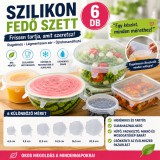 Merystyle Szilikon fedő szett – 6 db-os rugalmas fedőkészlet