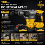Merystyle THO LUX akkumulátoros bontókalapács 2 db 48V akkumulátorral - sárga-szürke (M-8026Y)