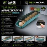 Merystyle Tojástartó hűtőszekrénybe dátumjelzővel 7 tojáshoz - Kék
