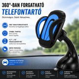 Merystyle Univerzális 360°-ban forgatható autós telefontartó - kék (T856)