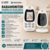 Merystyle VB610 vezeték nélküli bébiőr és megfigyelő kamera - fehér