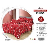 Merystyle Violet 6 részes csillagmintás mikroplüss ágyneműhuzat - Választható színben