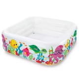 Merystyle Wet Set Collection felfújható medence óceán 159x159x50 cm - fehér (57471NP)