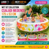 Merystyle Wet Set Collection színes átlátszó családi medence 175 x 53 cm