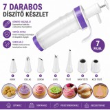 Merystyle Wilton 7 darabos sütemény- és tortadíszítő készlet, kézi habkinyomóval és cserélhető fejekkel
