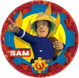 mese Sam a tűzoltó papírtányér (8 db-os)