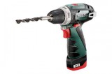 metabo akkus fúrócsavarozó + raxx bit készlet  powermaxx bs12 v táskában 2,0ah (600079500)