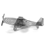 Metal Earth Boeing P-51 Mustang repülőgép - lézervágott acél makettező szett