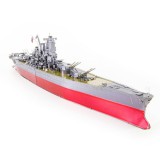 Metal Earth ICONX Yamato csatahajó - nagyméretű lézervágott acél makettező szett
