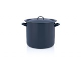 Metalac Classic zománcozott fazék fedővel 28 cm, 15L, tengerészkék (355981)