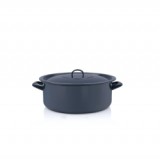 Metalac Classic zománcozott lapos lábas fedővel 24 cm, 4,5 L (355991)