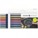 Metálfényű rollertoll készlet, 0,4 mm, SCHNEIDER "Paint-It 050" 8 különböző szín [8 db]