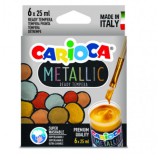 Metallic 6db-os tempera szett - carioca