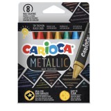 Metallic 8db-os háromszög alakú zsírkréta szett - Carioca