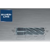 METALLKRAFT Koronafúró 30mm/50mm vágóéllel, 19mm weldonszár HSS Silver-Line