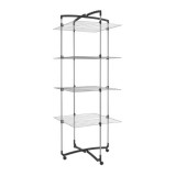 Metaltex FARO PLUSZ 4 SZINTES GURULÓS RUHASZÁRÍTÓ ÁLLVÁNY, INGAKASZTÓVAL MX405774