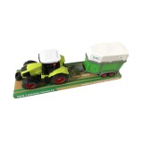 Mezőgazdasági traktor levehető lószállító pótkocsival 90538
