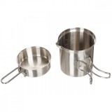 MFH Mess Kit, Stainless Steel, pot, pan főzőkészlet