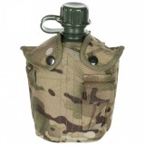 MFH US Plastic Canteen, 1 l, cover, BW camo, BPA free kulacs