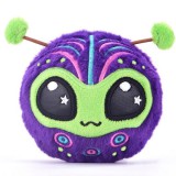 MGA Entertainment Bouncibles: Pattogó plüss labda - Zoggo, a lila marslakó