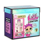 MGA Entertainment L.O.L Surprise Furniture 3. széria: Roller Pink játékszett, babával és bútorokkal - görkoripálya