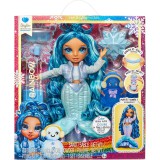 MGA Entertainment Rainbow High Winter Wonderland Bella Kék ruhás baba kiegészítőkkel (120834-EUC)