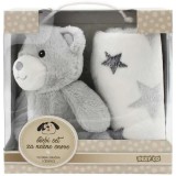 MGA Entertainment SweetDreams: Takaró és plüss maci szürke színben