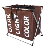 MH Protect 3 rekeszes szennyestartó és szortírozó barna