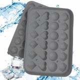 MH Protect 3D Szilikon Jégforma – Szív és Rombusz