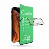 MH Protect Apple iPhone 14 Plus (6.7) 5D hajlított kerámia keménységű előlapi fólia fekete