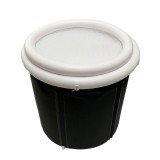 MH Protect Összecsukható, hordozható felfújható kád 75 x 80 cm, fekete