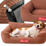 MH Protect Puha, csúszásmentes, kényelmes kutya- és macskafekhely M Méret Barna