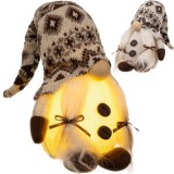 MH Protect Szürke álló gnóm 23754 LED-del