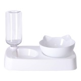 MH Protect Tál automata vízadagolóval kutyának és macskának 2 az 1-ben - fehér