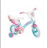 MIA Tomisa Én kicsi Pónim Gyermek kerékpár 12" - Rózsaszín/Kék Mintás (8422084012977)